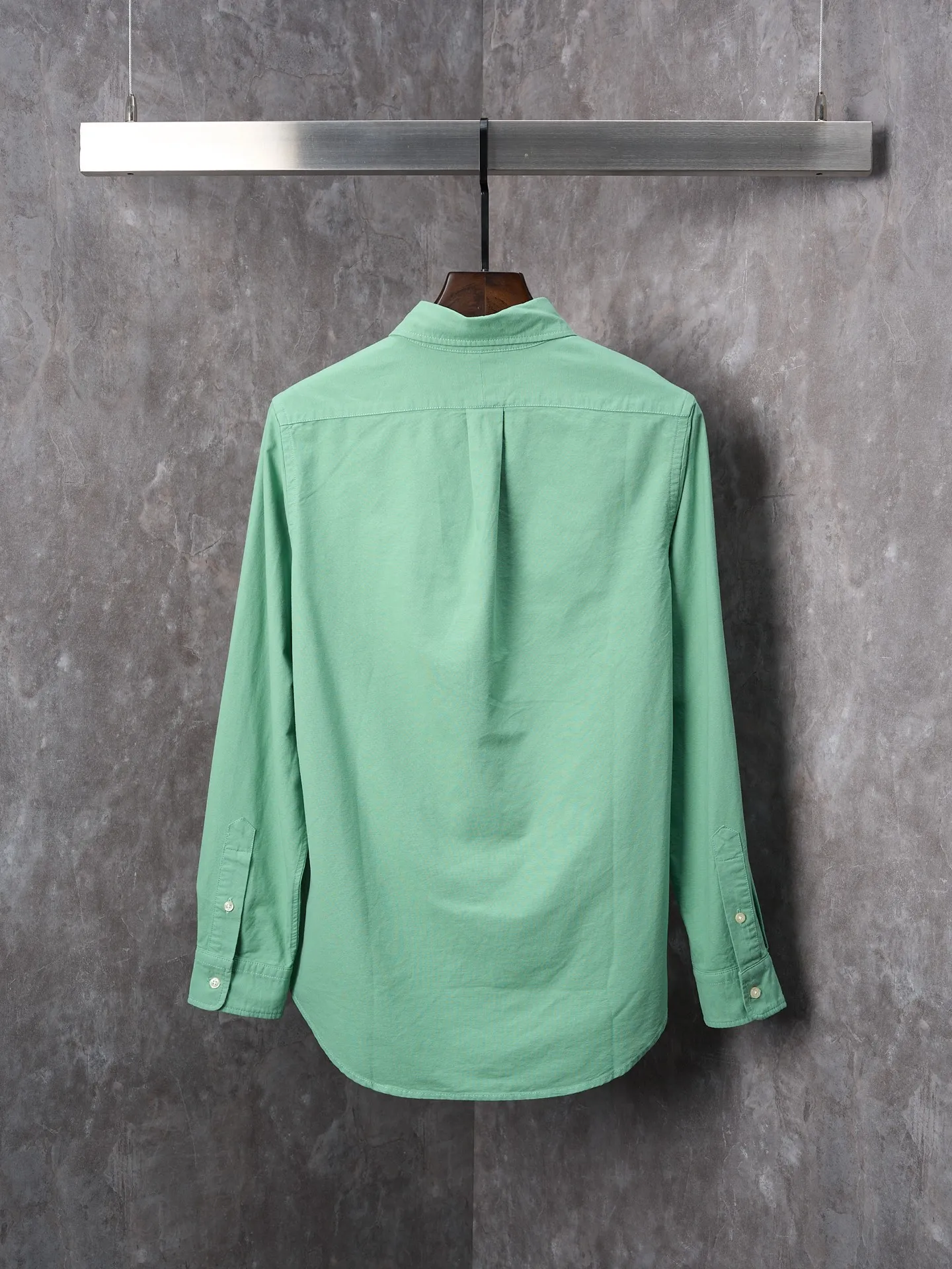 P340 Actual hanging auction】Ralph Lauren/Ralph Lauren couples must-have solid color pony embroidered cotton long-sleeved shirt [Ready stock] XS S M L XL
